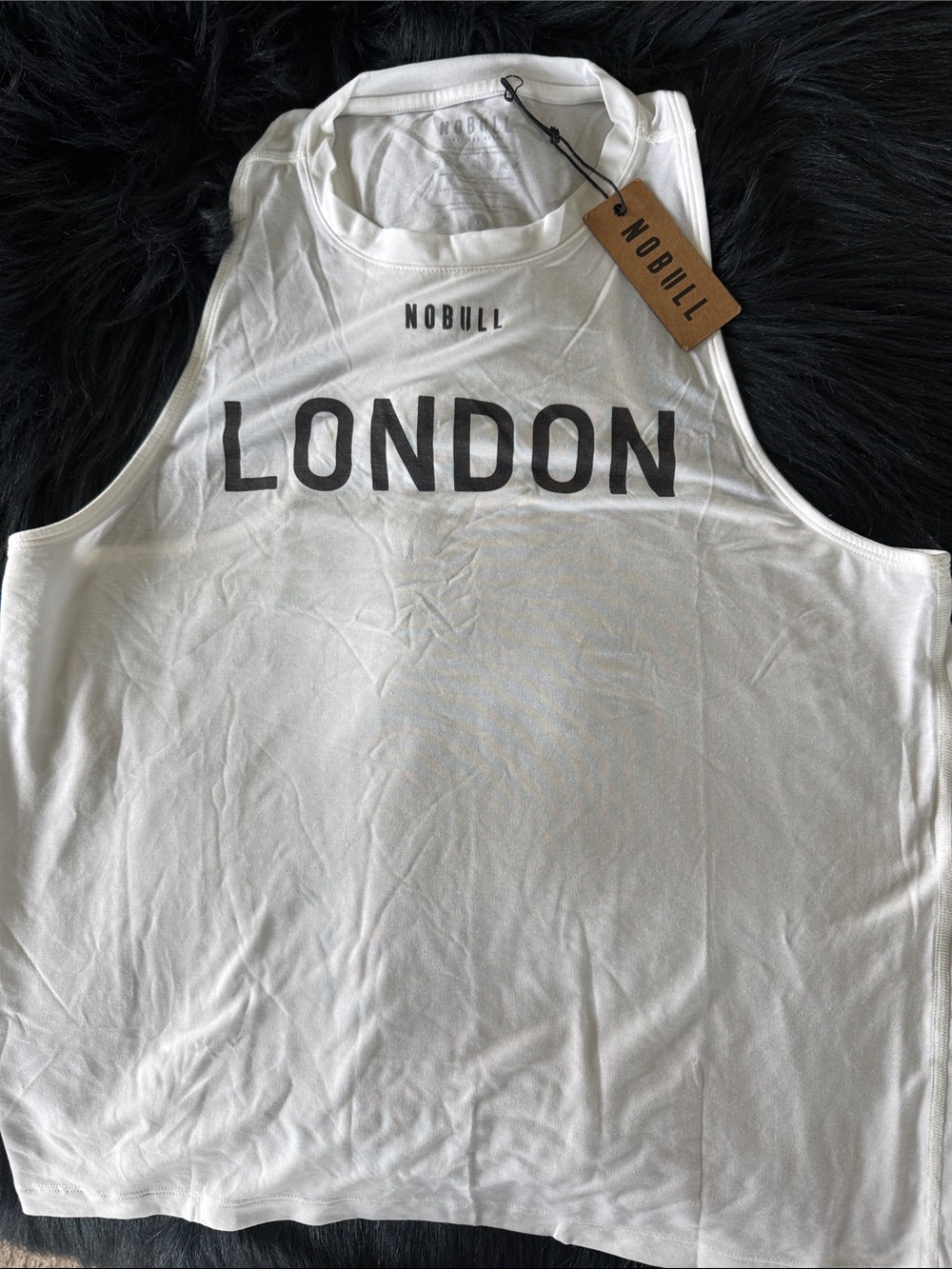 NOBULL White LONDON Graphic Tank